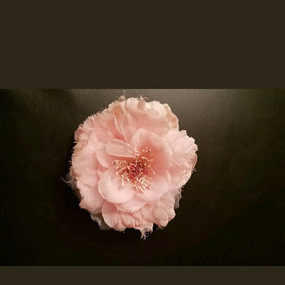 Pink corsage pin brooch